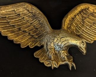Vintage Brass Eagle Wall Hanging