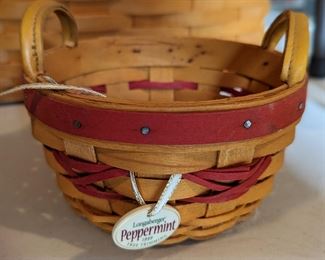 1999 Longaberger Peppermint Basket