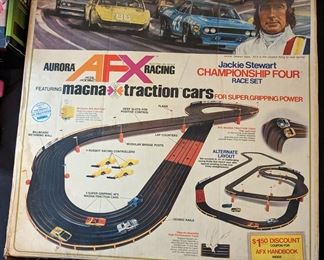 Aurora AFX Racing Jackie Stewart Championship Four Race Set (Everything seems to be there, Cars Need Work)