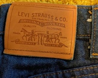 Vintage Orange Tab Levi's with Leather Tag