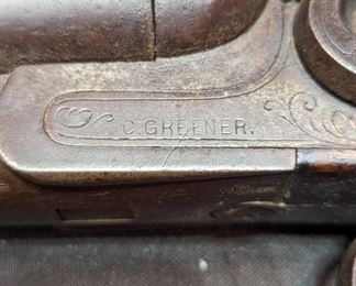 Antique C. Greener Belgium Double Barrel Shotgun
