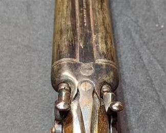 Antique Belgium Double Barrel Shotgun