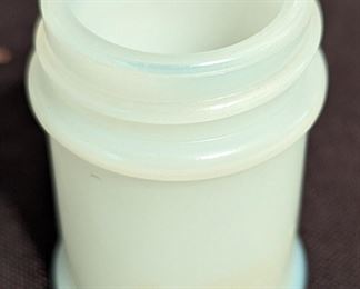 Hazel Atlas Milk Glass Small Apothecary Jar