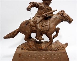 Winchester Cast Iron Bank, 7.5" High