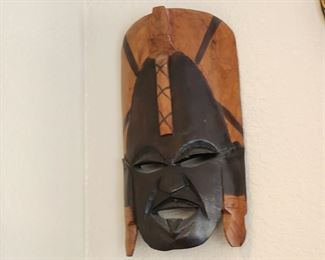 African Tribal Mask Hand Carved & Painted Wooden 