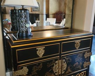Marge Carson oriental style cabinet