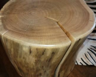 Pottery Barn tree trunk side tables