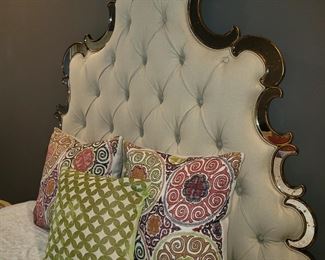 Custom made Marge Carson queen bed frame