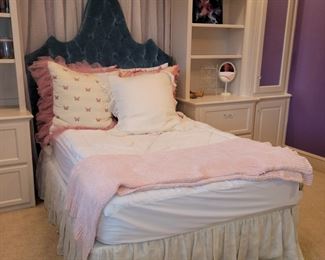 Full size upholstered headboard & mattress set