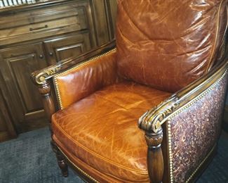 Whitemore-Sherrill custom leather chair