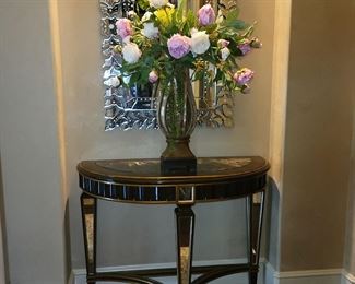 Marge Carson half moon table