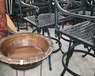 4 outdoor swivel bar stools