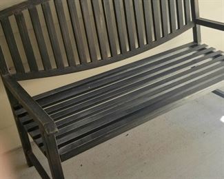 Metal outdoor bench