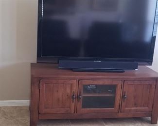 Large Flatscreen and console