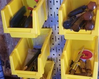 bins full of hand tools