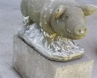 Sweet concrete pig