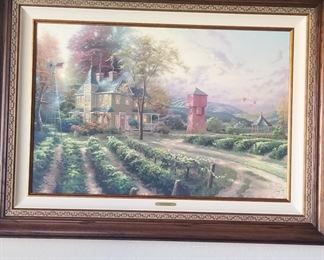 Large Kinkade art 