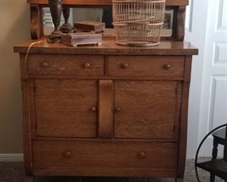 Beautiful antique chest with mirrored back