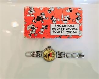 Ingersoll Mickey Mouse Wrist watch. Box and watch sold as set. BOX IS NOT CORRECT BOX FOR EXACT WATCH