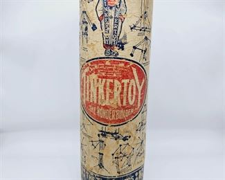 Tinker Toy Mailer with included wooden toys