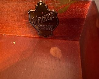 F5 - $95. Craddock Furniture Drop Leaf Table. Measures 23" deep with leaves down. 37" wide x 29" tall. Each leaf adds 14.75.  Has single drawer. 