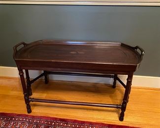 F6 - $75. Wellington Hall Furniture  18" deep x 37.5" wide x 19" tall. 