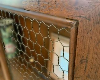 F8 - $150. Measures 15" deep x 44.5" wide x 87" tall. It is one piece and you will need 2 strong people to move! Can be used as a bookcase or display storage!