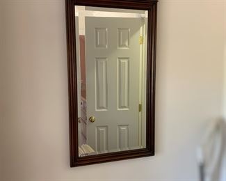F11 - $50. Wall Mirror. Measures 21" at the widest point x 40" tall. 