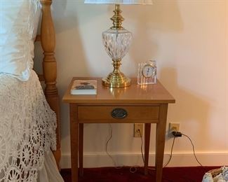 F32 - PAIR of nightstands. Made in 1961. Solid Wood Very good vintage condition! Measures 17.5" x 22" x 29" tall. 