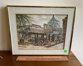 $40 watercolor signed by Helen Budde. Measures 15.25” x 12”. 