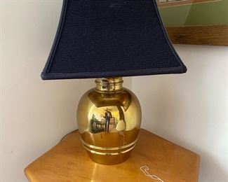 F12 - $75 - HEAVY Brass Lamp. 