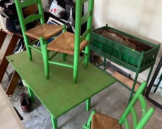 $50 - Childs set - Table, 2 Chairs, 1 rocking chair. 