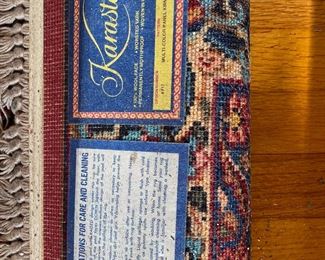 F50 - $150. Karastan Rug measures 4.3 x 6'. Multi-color Panel. Design 717. Very good used condition! 100% Wool. 