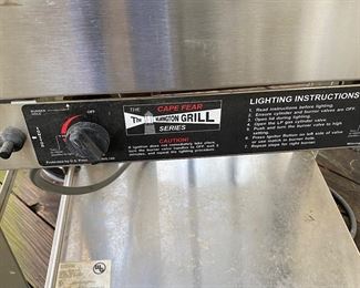 F57 - $1000. Cape Fear Series "The Wilmington Grill" has been covered and exterior is in great condition! Inside is in very good condition but could use a cleaning. Heavy Duty Grill!