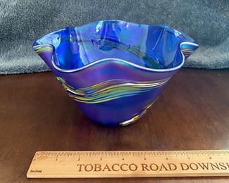 CH7 - $25 "Glass Eye" Fluted Bowl. 