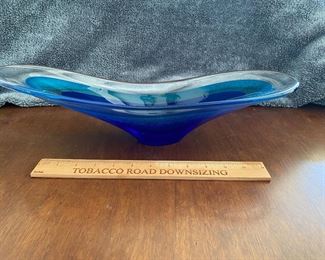 CH3 - $125 Saturn Glass Bowl signed by "R. (Richard) Glass. 