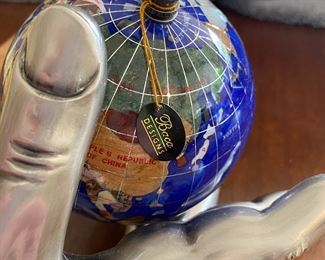 CH10 - $100 Gemstone Globe with hand by Baca Designs. 