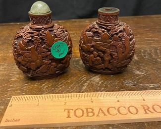 CCM7 $40 Pair. Snuff/Perfume Bottles. 