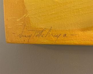 CH19 - $550 Nancy Tuttle May "Petite Dawn" measures 20" square.