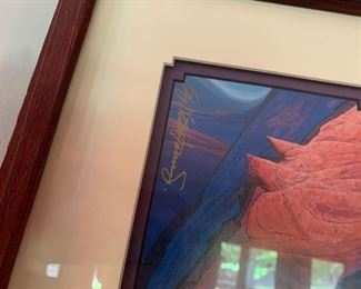 CH22 - $50 Baje Whitethorne Sr. Signed Print Navajo Artist. 