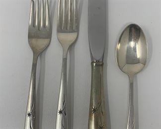 GORHAM STERLING CELESTE 4 PIECE PLACE SETTING FLATWARE SILVERWARE