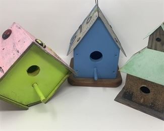 Lot 41 | VINTAGE HANDMADE BIRD HOUSES

