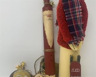 Lot 44 | CHRISTMAS HOLIDAY DECOR & HANDMADE SANTA
