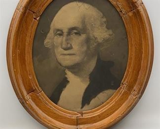 Lot 67 | ANTIQUE HANDMADE FRAME W GEORGE WASHINGTON PRINT
