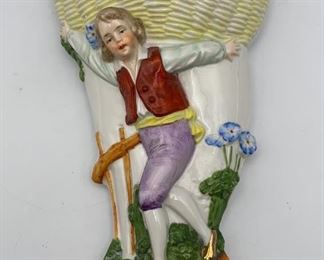 Lot 83 | VINTAGE WALL POCKET VASE LITTLE LAD GERMANY
