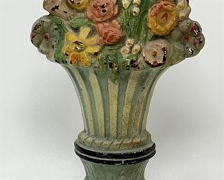 Lot 116 | ANTIQUE CAST IRON ART NOUVEAU DOOR STOP FLORAL
