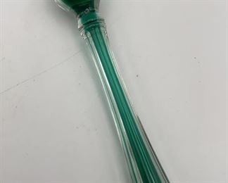 Lot 148 | MIDCENTURY GREEN BLOWN GLASS BAR MUDDLER DRINK
