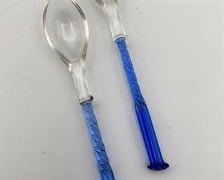 Lot 149 | VENETIAN GLASS DEMITASSE SPOONS SPOON PAIR
