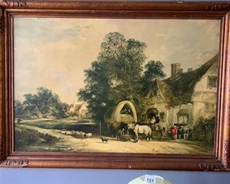 Lot 152 | 41X29 WOOD FRAMED PASTORAL PRINT ON BOARD
