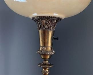 Lot 159 | ANTIQUE ART DECO NOUVEAU PEDESTAL FLOOR LAMP
